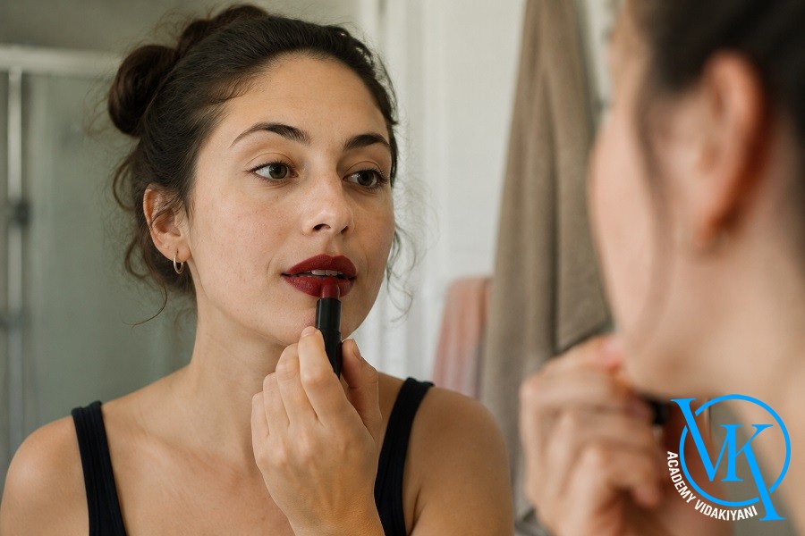تمرکز نگاه روی لب ها به جای لک های پوستی