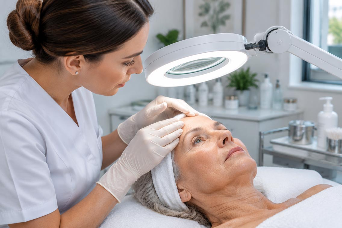 طراحی ابرو برای پوست نازک و حساس